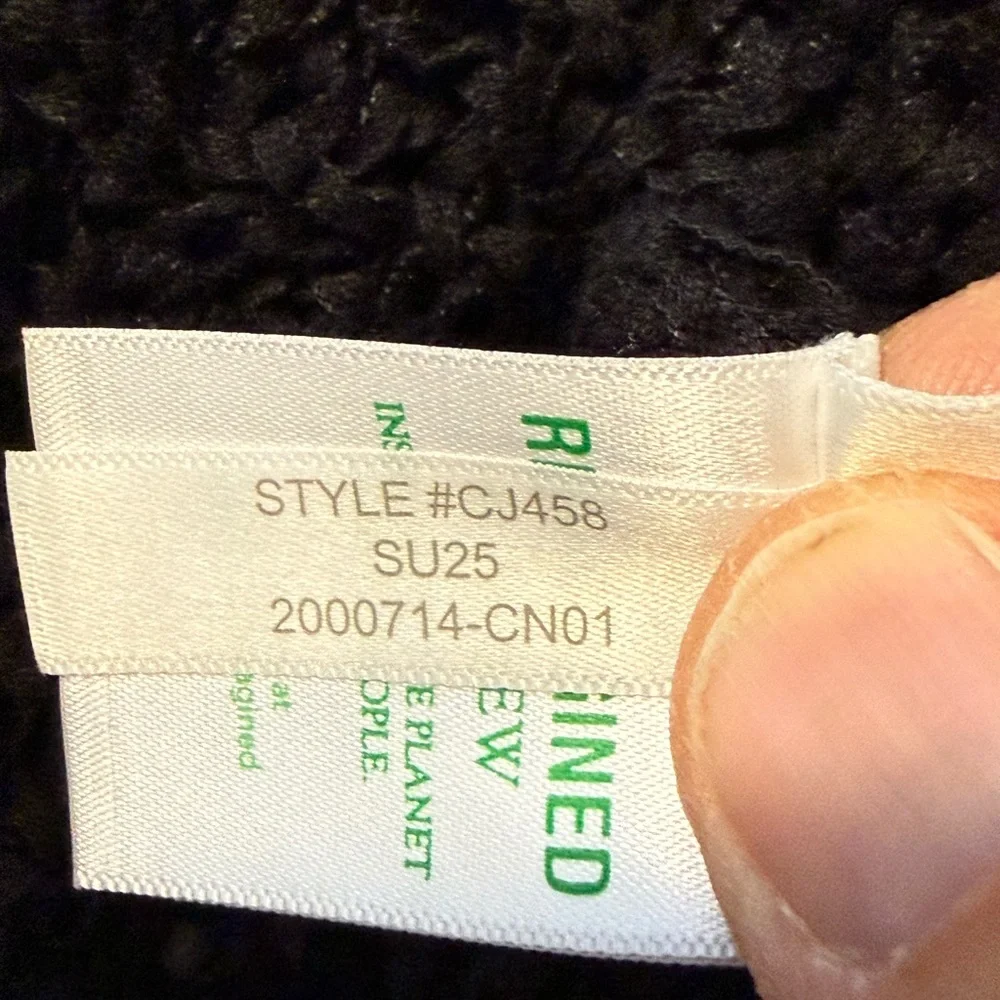 J. Crew Black Open-Knit Crewneck Sweater